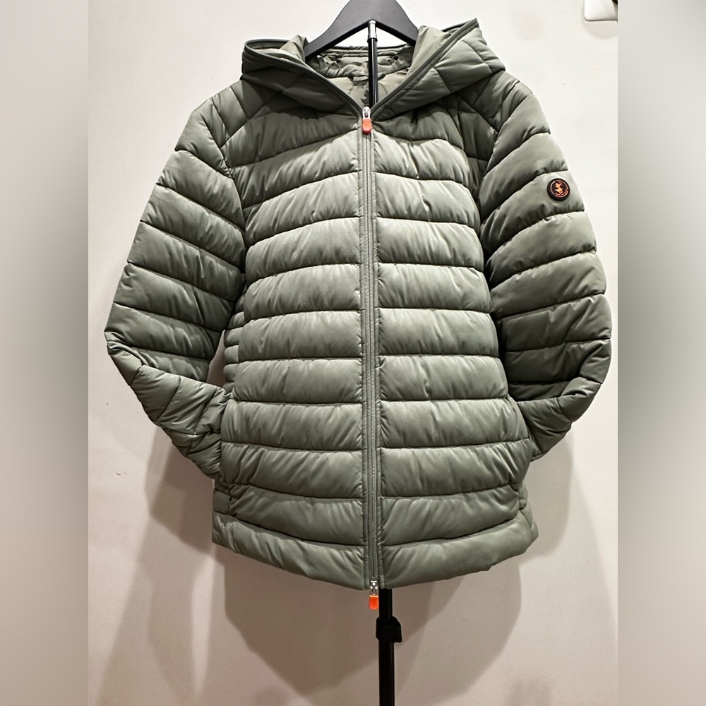 SAVE THE DUCK Green Puffer Jacket
